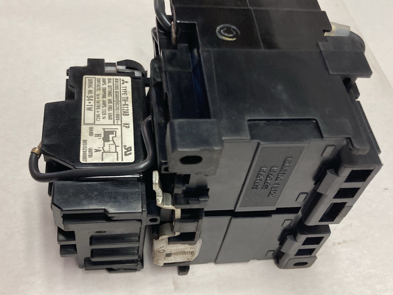 Used Mitsubishi,S-KR11,Reversing Starter Contactor Assembly 220-440V