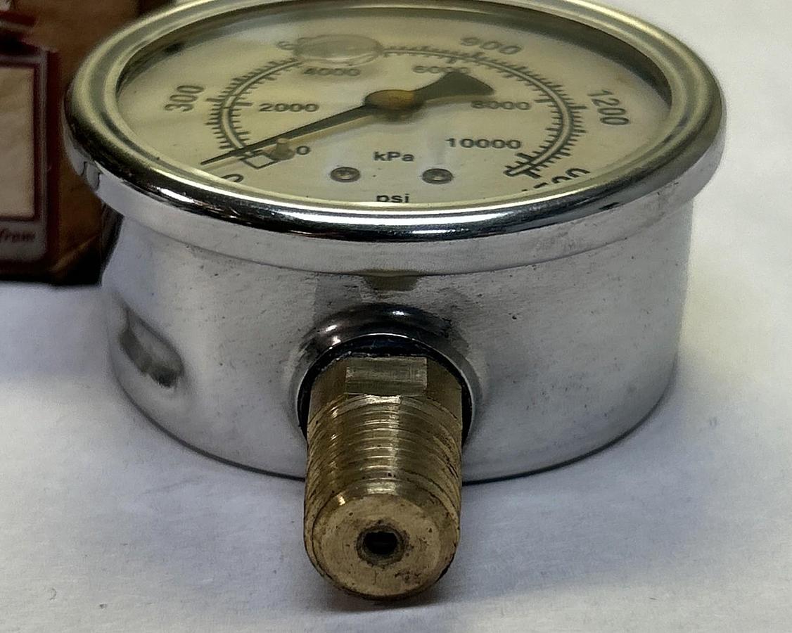 MARSH,J7674P,PRESSURE GAUGE 0-1500 PSI 1/4" NPT NOS