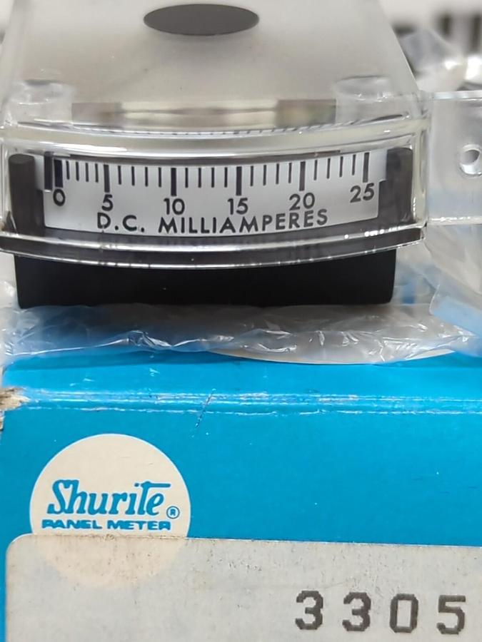 SHURITE,3305 0-25 DCMA,PANEL METER NOS