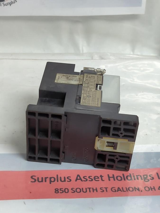 Used ALLEN BRADLEY,193-A2E3,OVERLOAD RELAY W/ 193-BPM3 ADAPTER PRE-OWNED