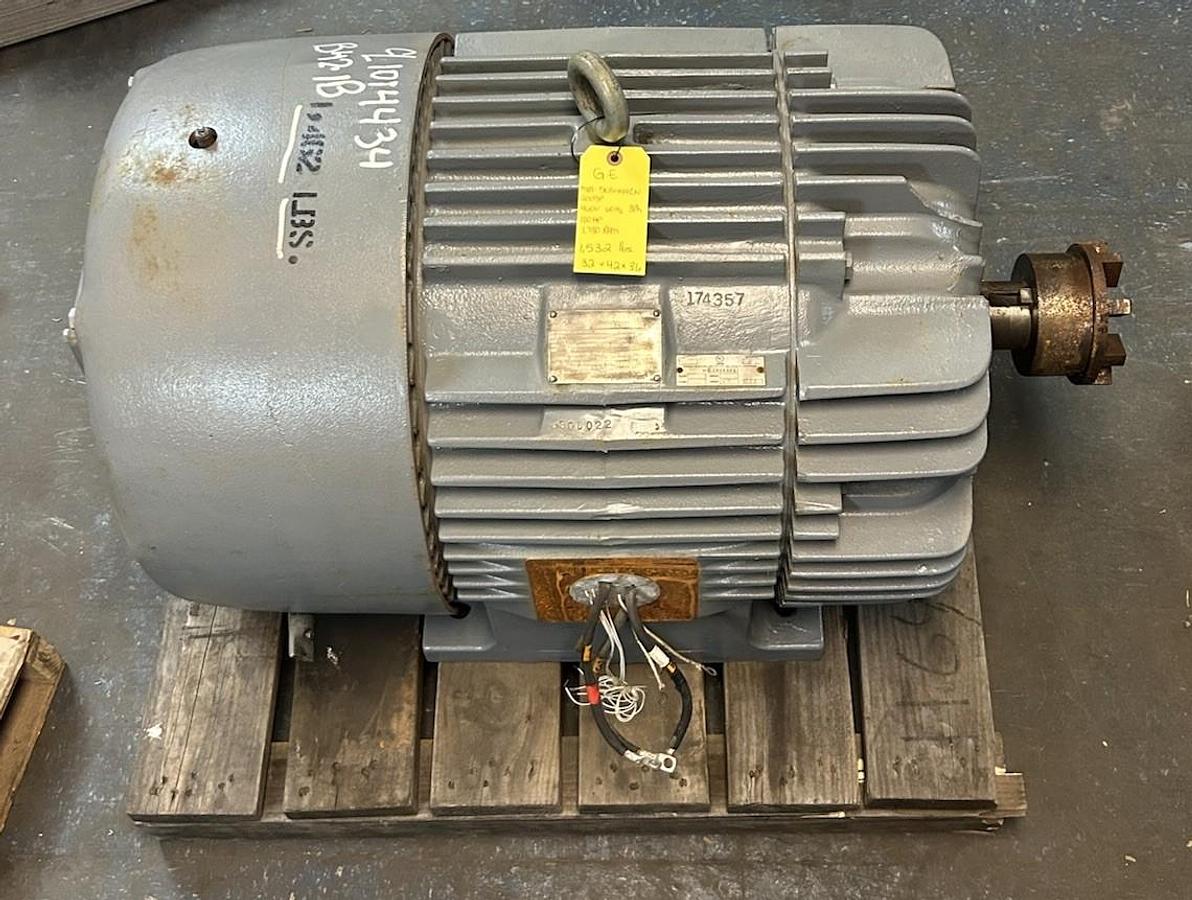 Used GE,5KG444CN2009P,AC MOTOR 100HP 460V 1780RPM 3PH 444Z FRAME