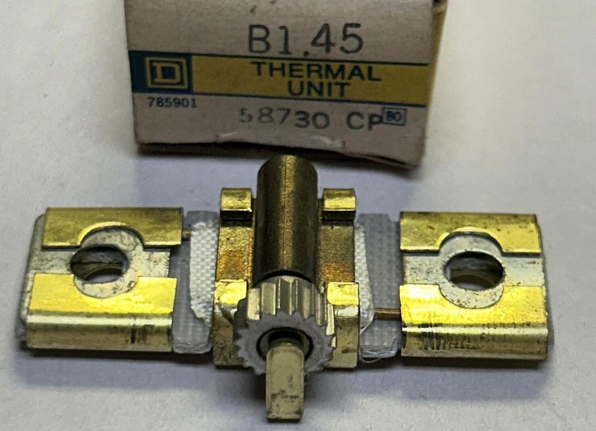 Used SQUARE D,B1.45,THERMAL OVERLOAD HEATING ELEMENT NEW