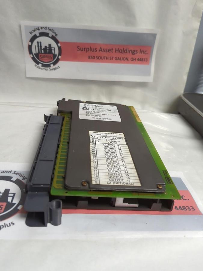 Used ALLEN BRADLEY,1771-OAD C,AC OUTPUT MODULE 10-138VAC PRE-OWNED