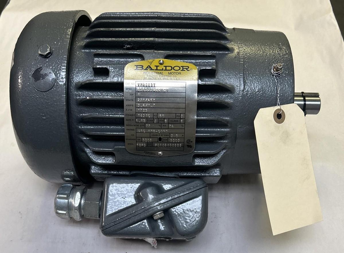 Used BALDOR,VM8003T,MOTOR 1HP 1725RPM 230/460V 145TC FRAME