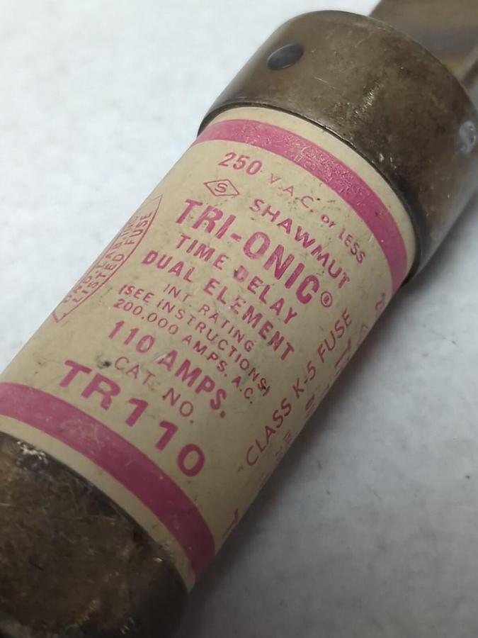 Used GOULD SHAWMUT,TR110,TRI-ONIC 110 AMP FUSE PRE-OWNED