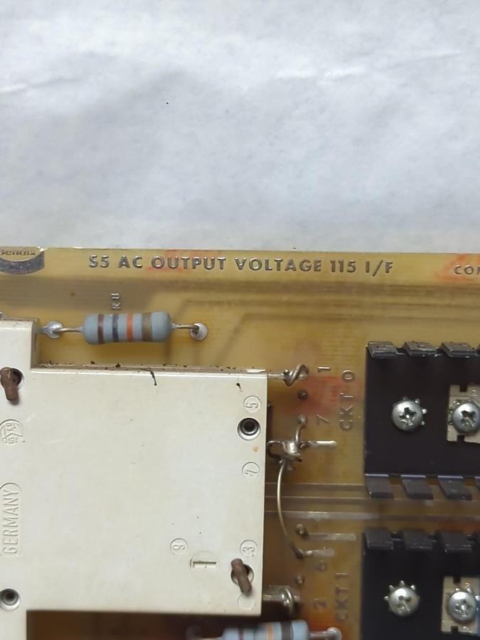 Used BENDIX,3726716F,S5 AC OUTPUT VOLTAGE 115 I/F CIRCUIT BOARD PRE-OWNED
