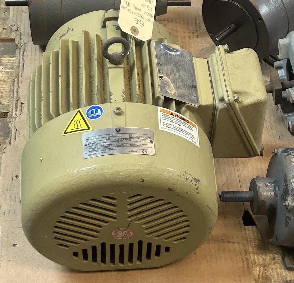 Used GE,5KS213STE205,AC MOTOR 7.5HP 230/460V 1765RPM 3PH 213T FRAME