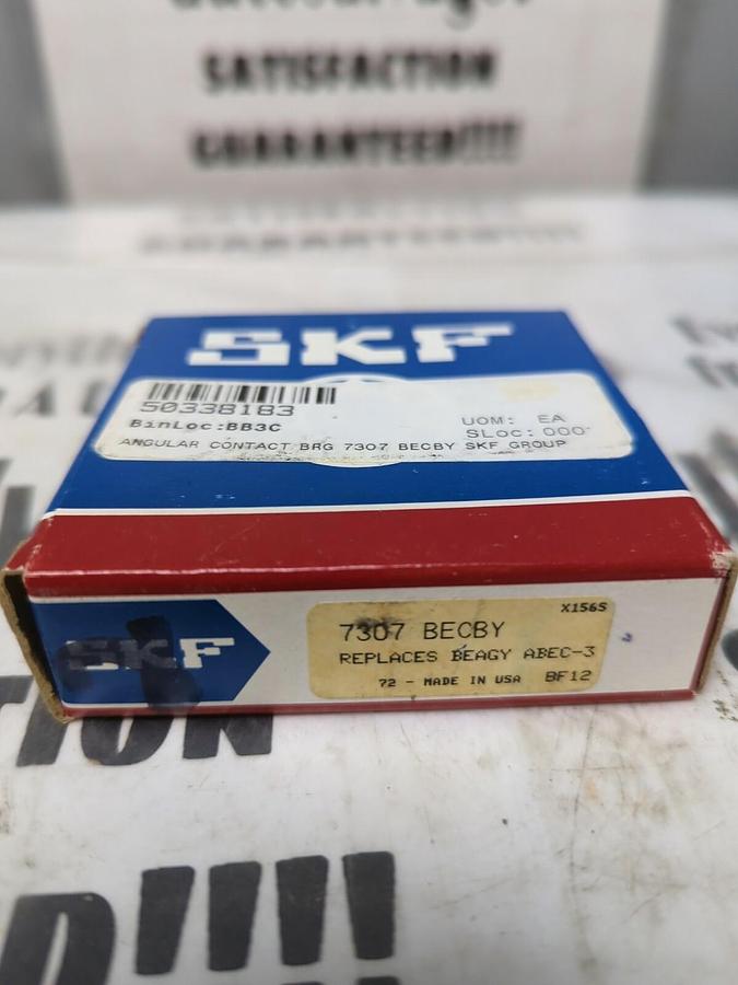 SKF,7307-BECBY,ANGULAR CONTACT BEARING NOS