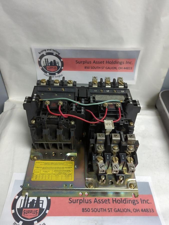 Used ALLEN BRADLEY,505-C0*,REVERSING STARTER SIZE 2 SERIES C PRE-OWNED