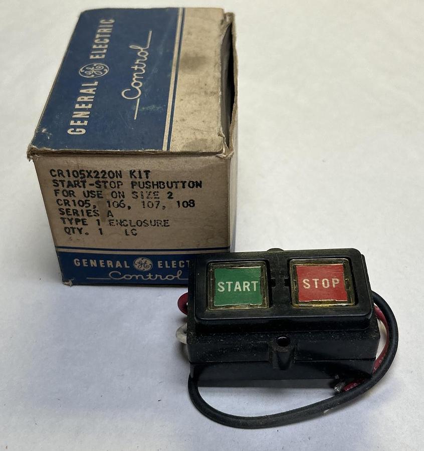 GENERAL ELECTRIC,CR105X220N,START-STOP PUSHBUTTON NOS
