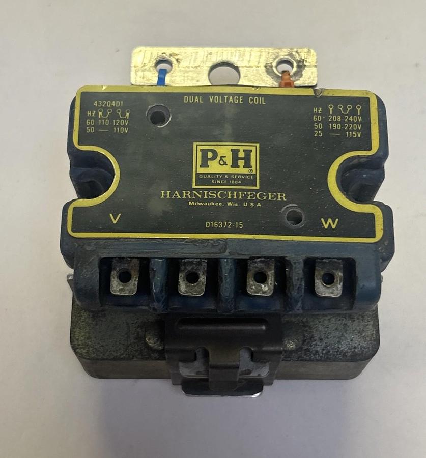 Used P&H,D1637215,DUAL VOLTAGE COIL 110/120V