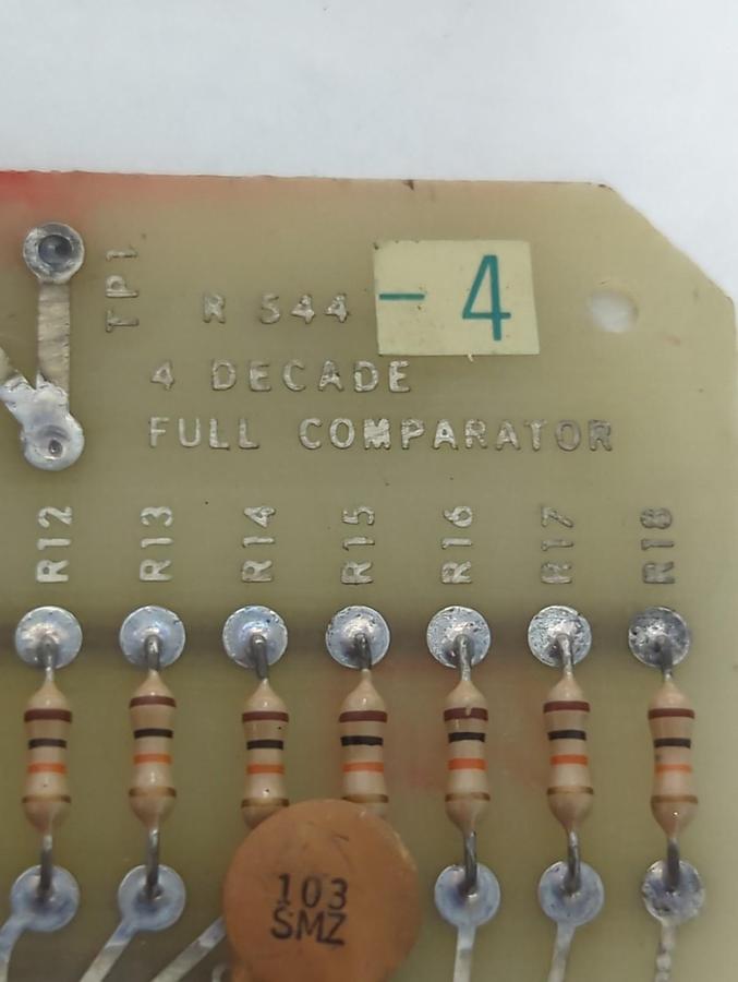 Used DYNAPAR,R544-4,FOUR DECADE FULL COMPARATOR BOARD PRE-OWNED