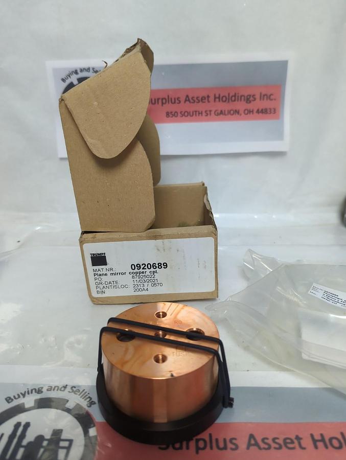 TRUMPF,0920689,PLANE DEFLECTOR COPPER CPL NOS