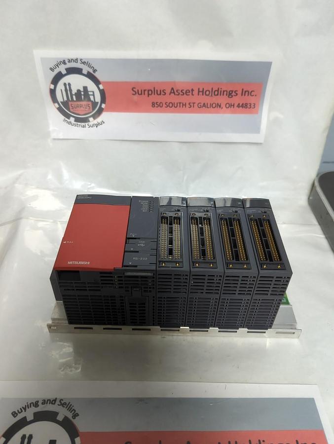 Used MITSUBISHI MELSEC,Q00UJCPU,CPU UNIT WITH 4 MODULES PRE-OWNED