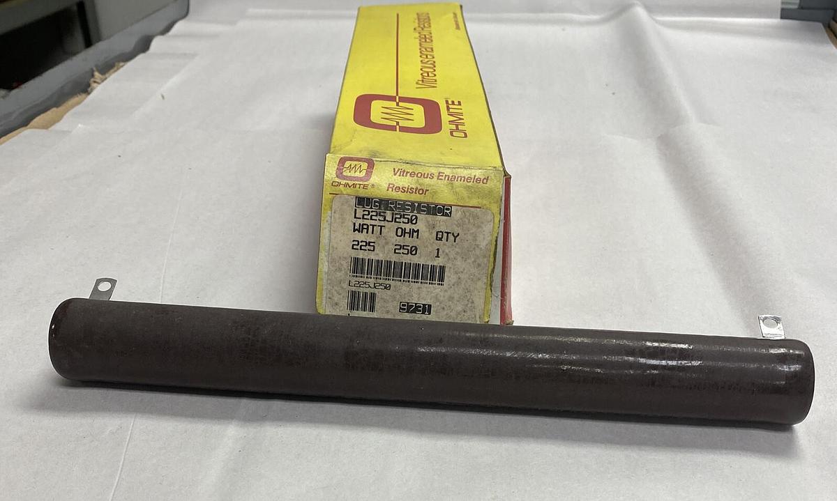 OHMITE,L225J250,LUG RESISTOR 225 WATT 250 OHM NOS