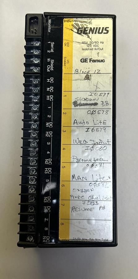 Used GE FANUC,IC660EBS100H,GENIUS BLOCK I/O MODULE