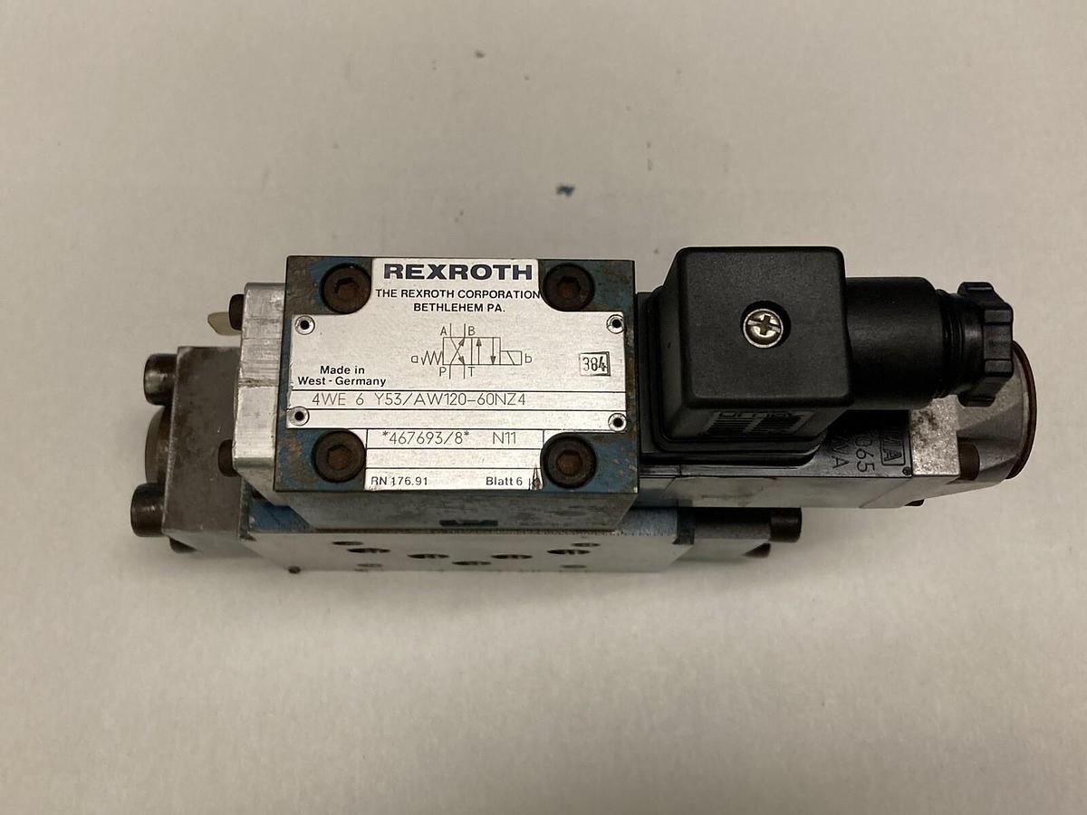 Used Rexroth,4WE6Y53/AW120-60NZ4,Hydraulic Directional Control Valve