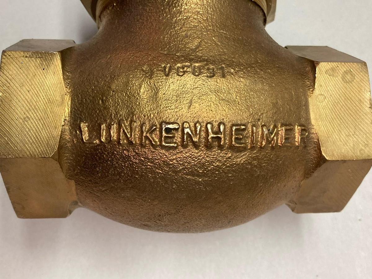 Lunkenheimer,FIG 123,Brass 2 Inch Gate Valve