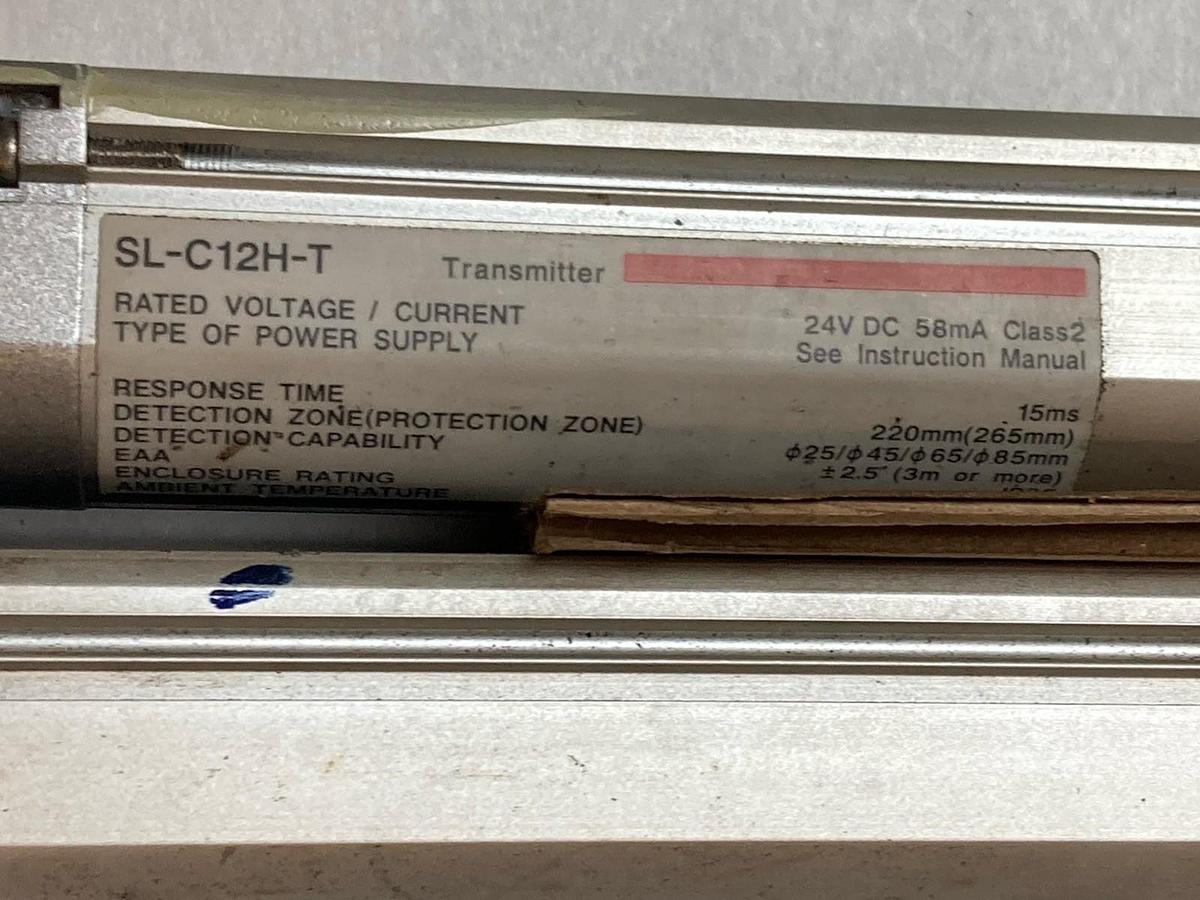 Used Keyence,SL-C12H-T / SL-C64H-T,Light Curtain Set 24VDC