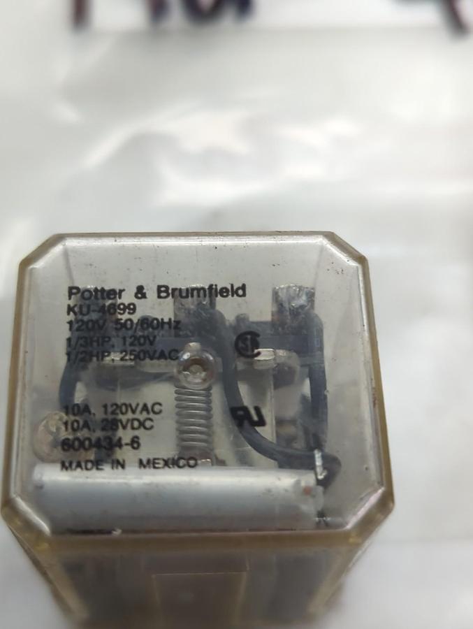 Used POTTER & BRUMFIELD,KU-4699,RELAY LOT OF 2 PRE-OWNED