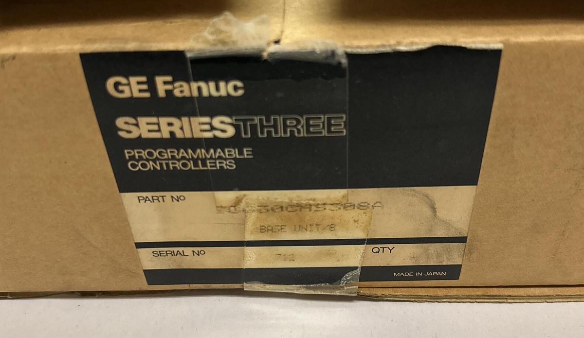 Used GE FANUC,IC630CHS308A,PROGRAMMABLE CONTROLLERS 8 SLOT RACK NEW