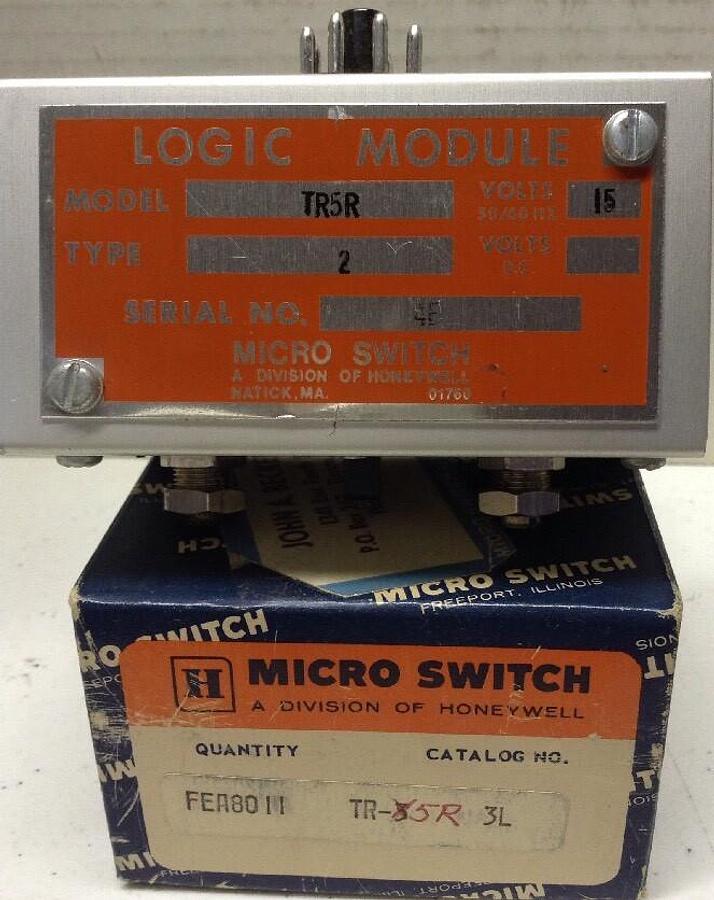 Honeywell,TR5R,Logic Module Micro Switch Type 2 1.5V