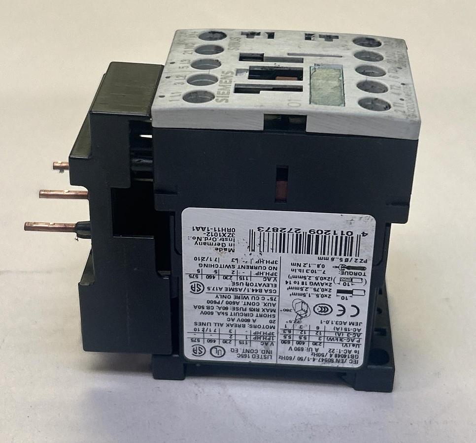 Used SIEMENS,3RT1017-1BB42,CONTACTOR
