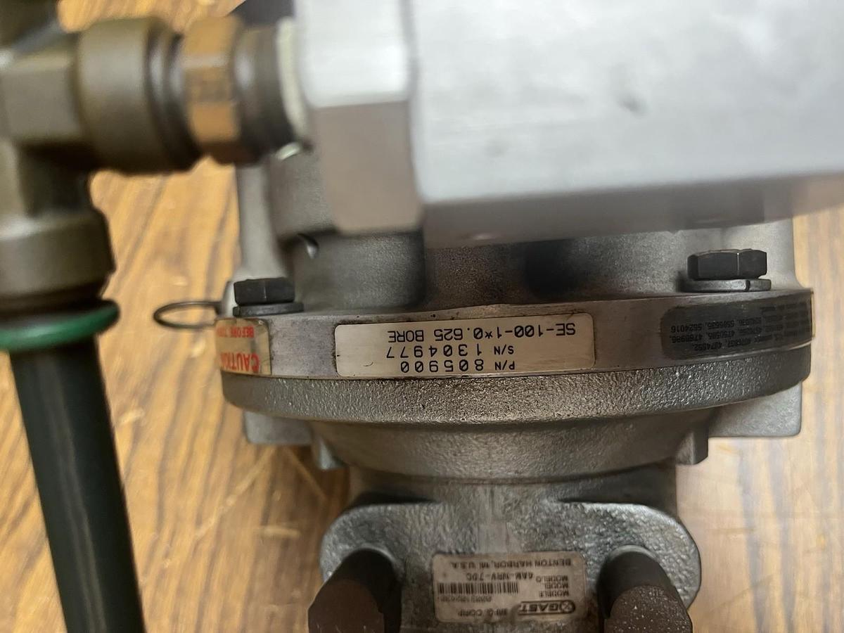 Used NEXEN,805900,SE-100-1 BORE .625 CLUTCH BRAKE GAST 4AM-NRV-70C AIR MOTOR