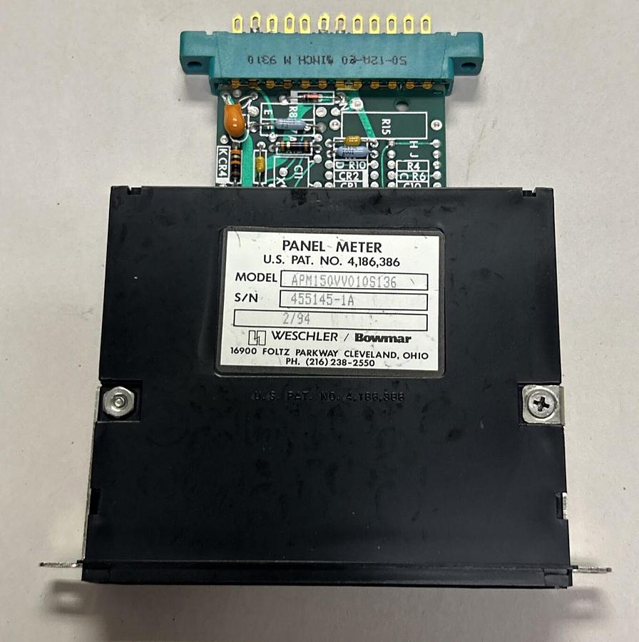 Used WESCHLER / BOWMAR,APM150VV010S136,PANET METER