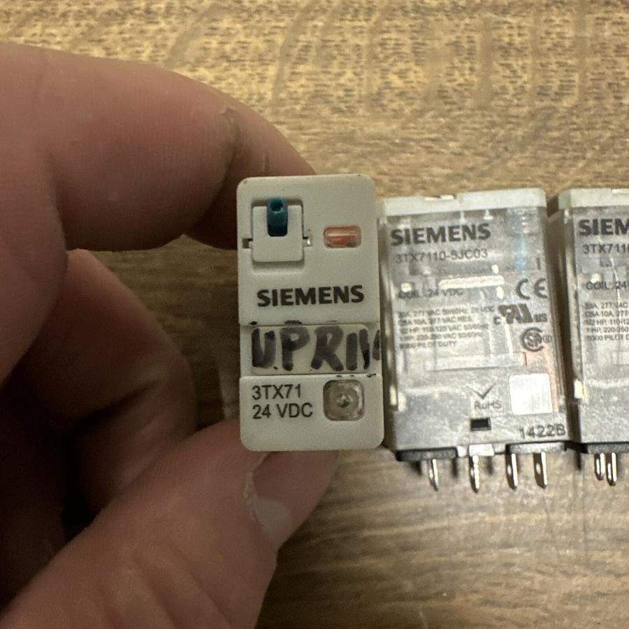 Used Siemens,3TX71,Contact Relay 24VAC LOT of 3