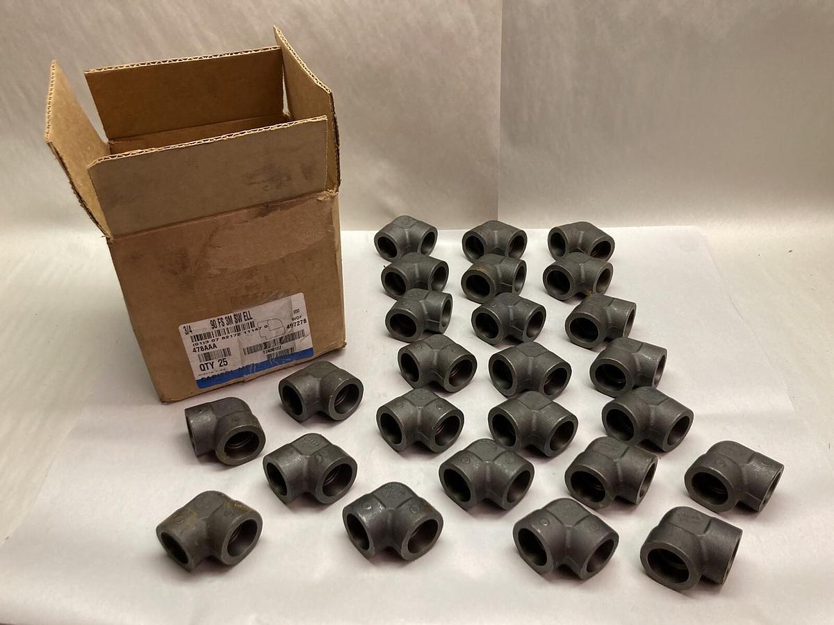 Capitol,MFG-90-FS-3M-SW-ELL,Forged Steel 3/4 Inch Elbow Pipe Fittings