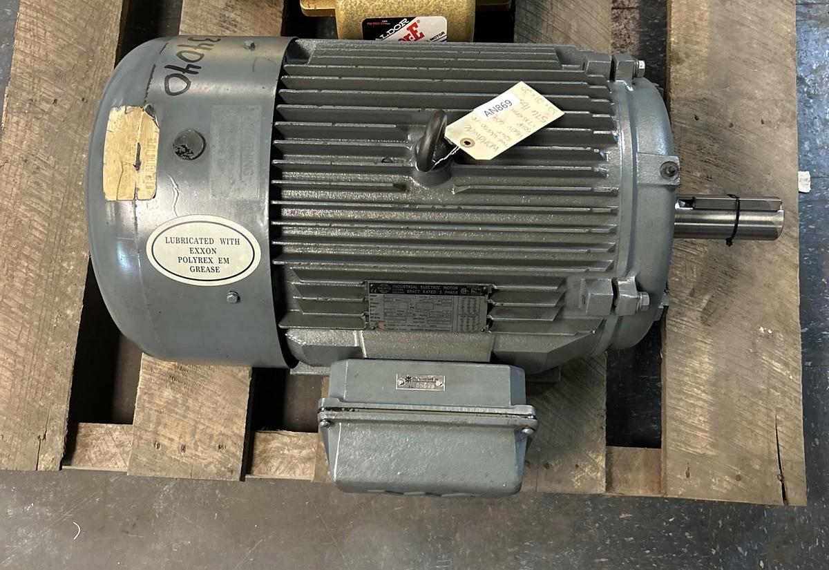 Used WORLDWIDE ELECTRIC,WWE50-18-326T,MOTOR 50HP 1775RPM 460V 3PH 326T FRAME