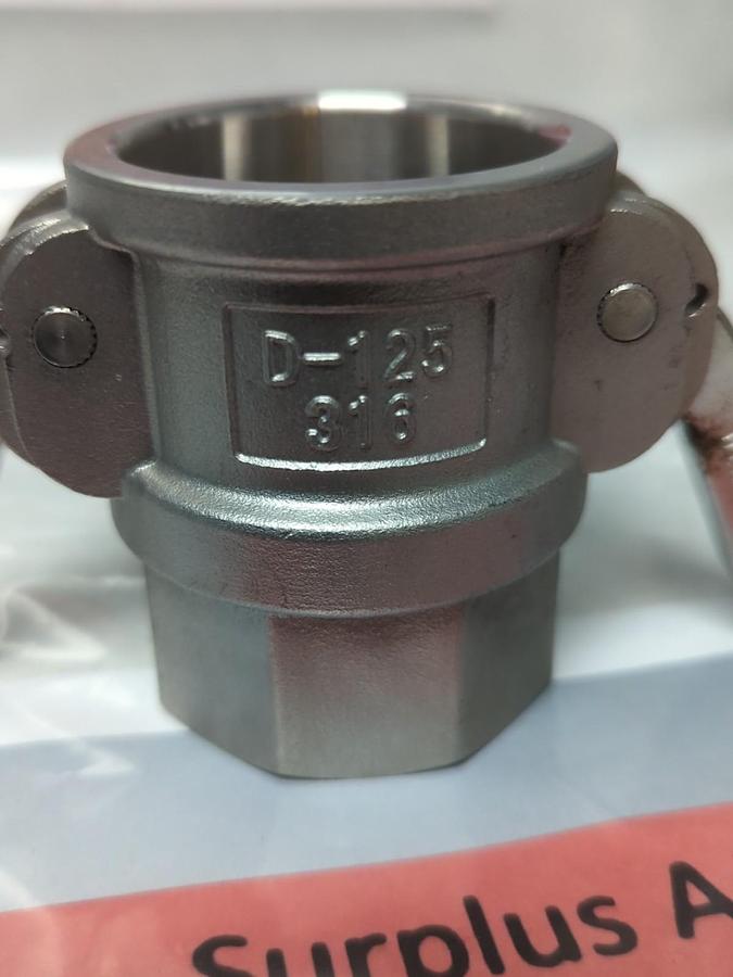 Used DIXON,D-125,CAM & GROOVE COUPLING 1-1/4 INCH PRE-OWNED