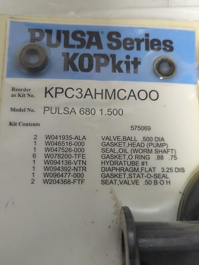 PULSAFEEDER,PULSA 680 1.500,PULSA SERIES KOPkit REPAIR KIT NOS