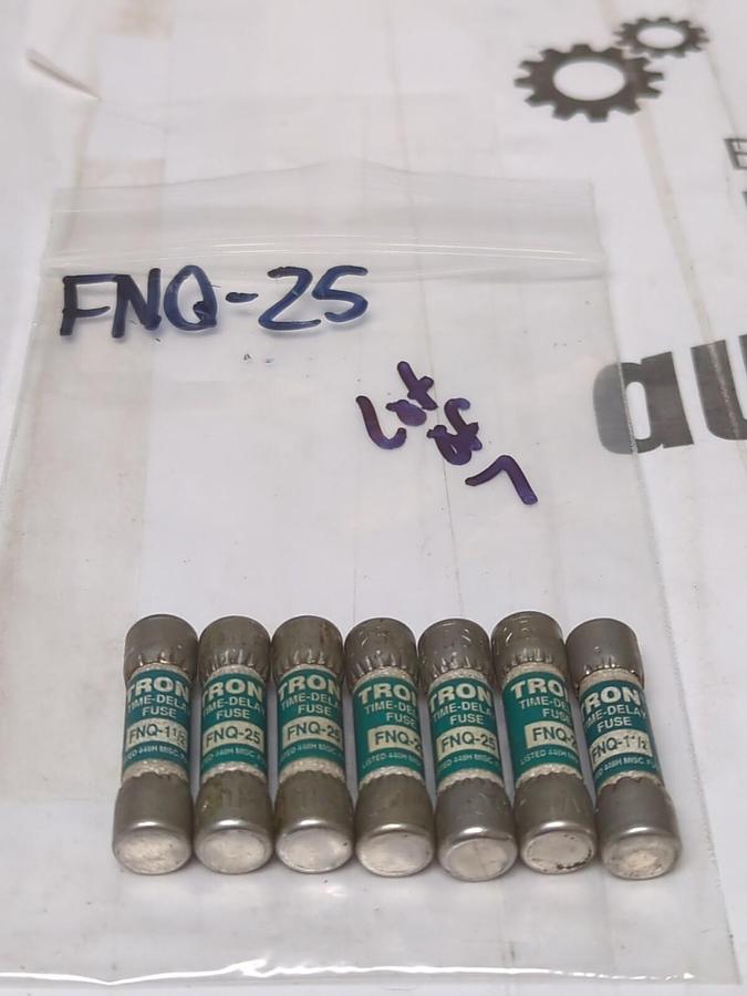 COOPER BUSSMANN,FNQ-25,TRON 25 AMP FUSES LOT OF 7 NOS