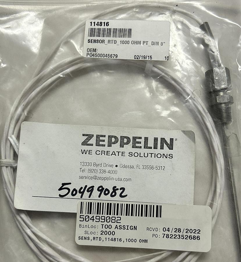 ZEPPELIN,114816 RTD,TEMPERATURE SENSOR NEW