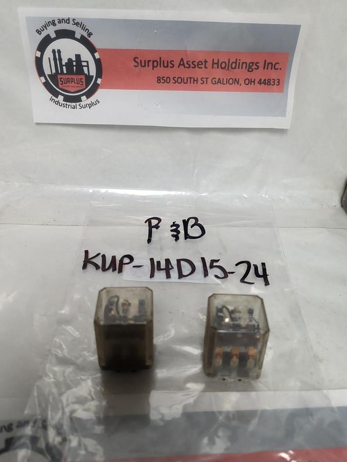 Used POTTER & BRUMFIELD,KUP-14D15-24,RELAY LOT OF 2 PRE-OWNED