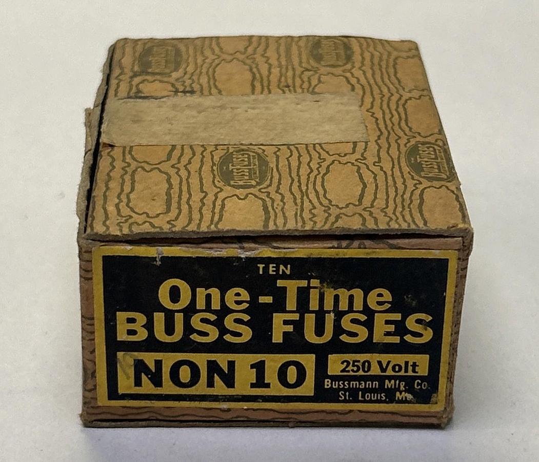 BUSSMANN,NON10,FUSE 10A 250V LOT OF 10 NOS