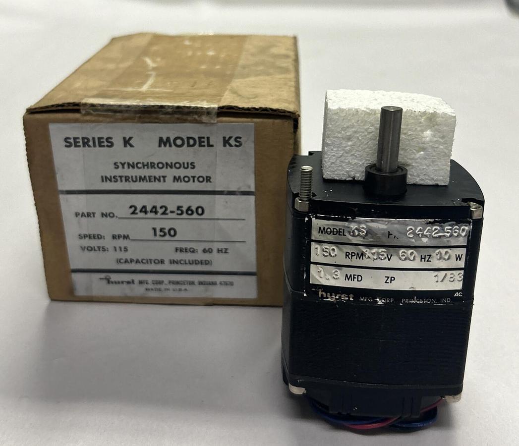 Used HURST,2442-560,SYNCHRONOUS INSTRUMENT MOTOR NEW