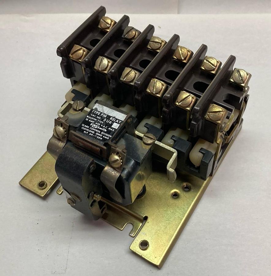 Used AO Smith,5U6-76,Relay Bulletin 7305 Type PM 110-120V Coil