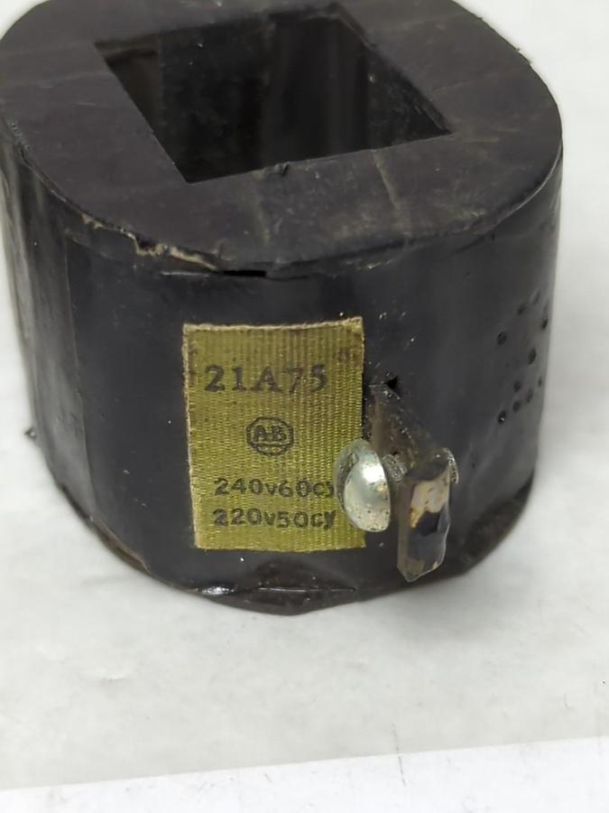 Used ALLEN-BRADLEY,21A75,COIL 240V 60CY 220V 50CY PRE-OWNED