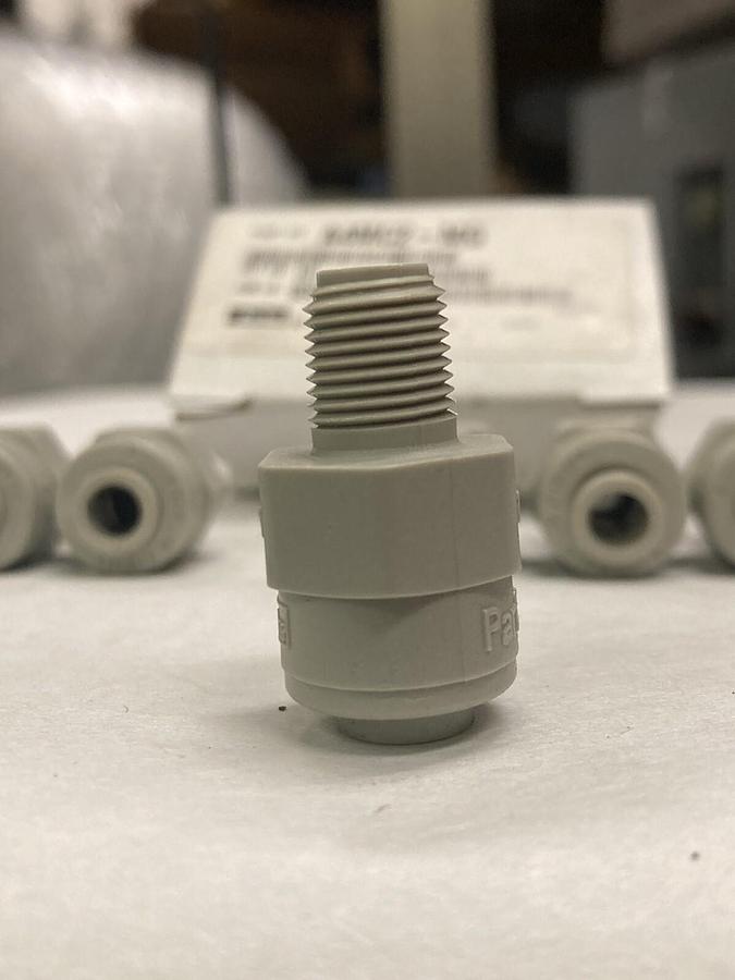 Used Parker,A4MC2-MG,Thermoplastic Push-In  1/4 INCH Tube Fitting