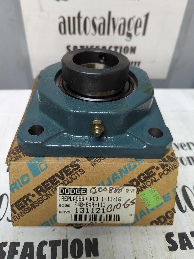 DODGE,131121 F4B-SXR-111,FLANGE BEARING 4-BOLT BASE 1-11/16 INCH BORE NOS