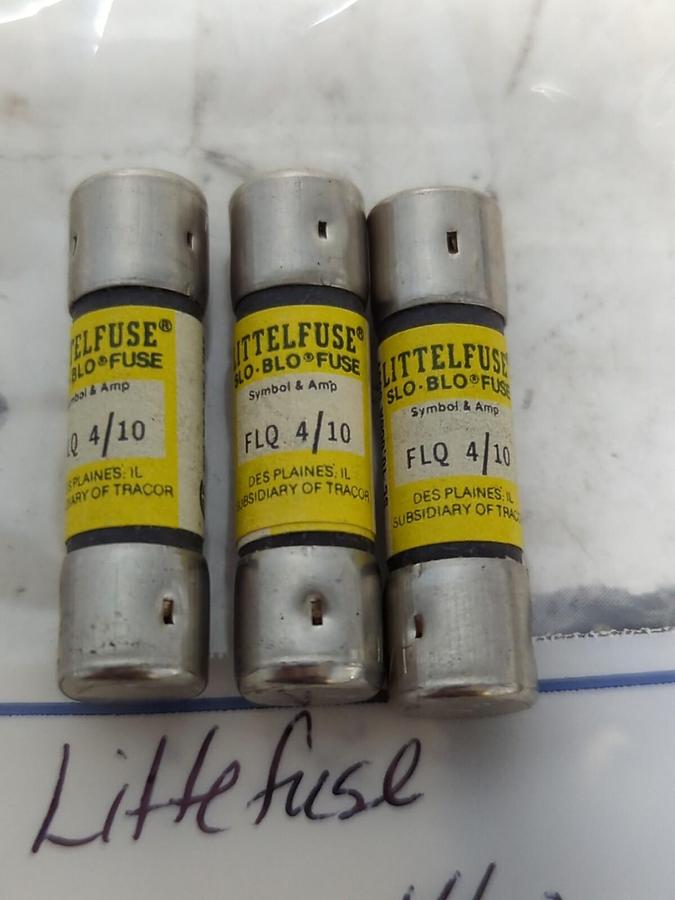 LITTELFUSE,FLQ-4/10,TIME-DELAY FUSES LOT OF 3 NOS