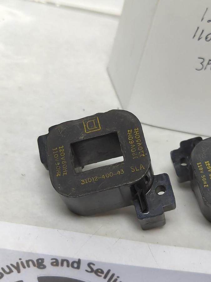 Used SQUARE D,31012-400-43 SLA,COIL 120V 60HZ 110V 50HZ LOT OF 3 PRE-OWNED