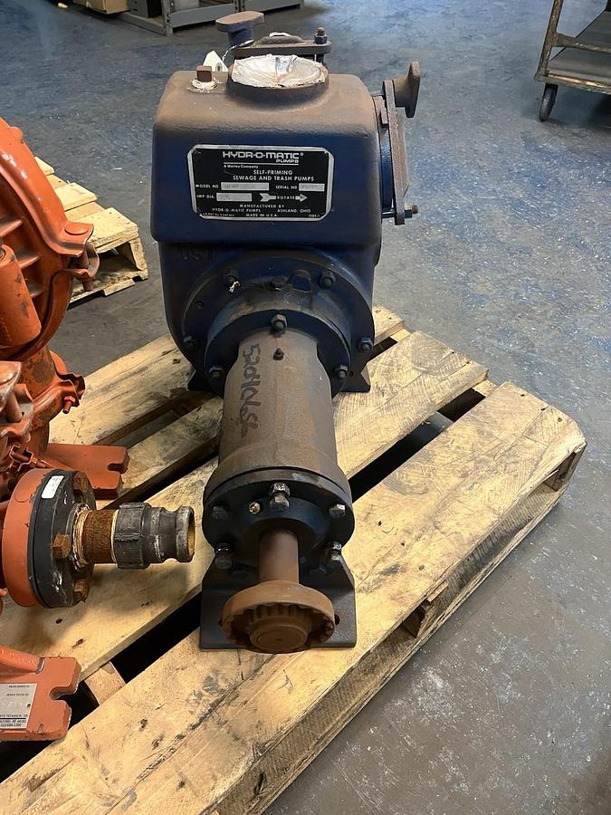 Used HYDROMATIC,30MP,SELF PRIMING SEWAGE PUMP 3" DISCHARGE