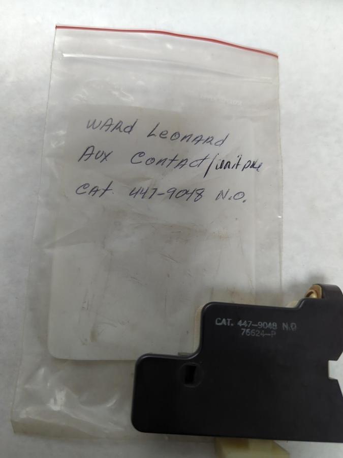 Used WARD LEONARD,447-9048 N.O.,AUXILIARY CONTACT/UNIT POLE PRE-OWNED