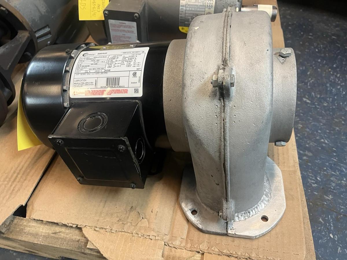 Used CENTURY,H1001,QUAD PLUS CENTRIFUGAL BLOWER 1/3HP 3450RPM 3PH 208-230/460V