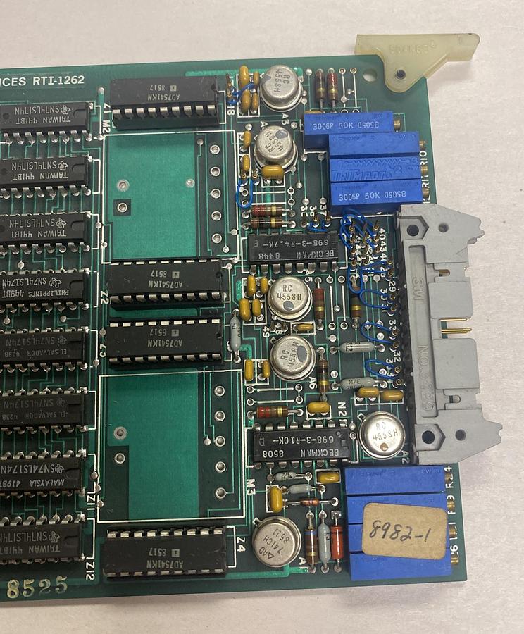 ANALOG DEVICES,RTI-1262,ANALOG INPUT OUTPUT DEVICE CIRCUIT BOARD NOS