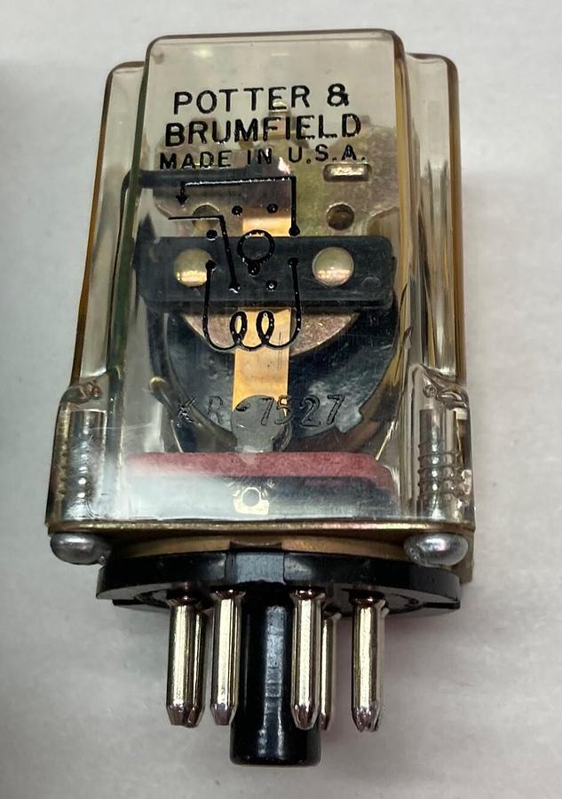 Used Potter & Brumfield,KR-7527,Relay 120V